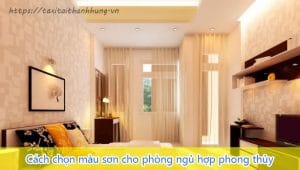 Cách chọn màu sơn cho phòng ngủ theo phong thủy