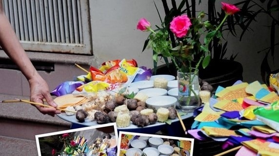 Mâm cúng cô hồn 