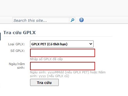 Cách tra cứu giấy phép lái xe
