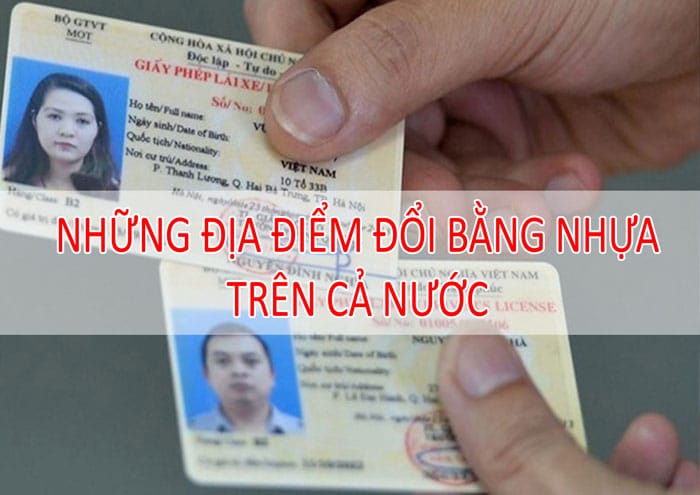 Địa điểm đổi giấy phép lái xe máy sang thẻ nhựa Địa điểm đổi giấy phép lái xe máy sang thẻ nhựa