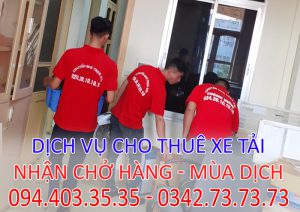 Cho thuê xe tải chở hàng Hà Nội - lao cai có giấy vào phố cấm 24h