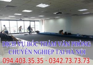 dịch vụ bóc thảm văn phòng
