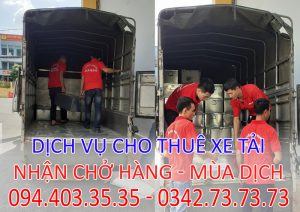 Xe tải chở hàng Hà Nội - hà tĩnh, có giấy vào phố cấm 24h