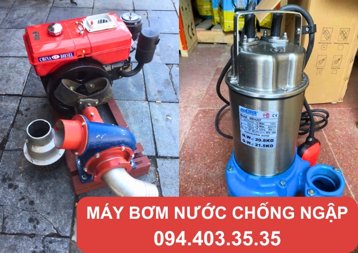 Thành Hưng cho thuê máy bơm nước chống ngập đa dạng chủng loại