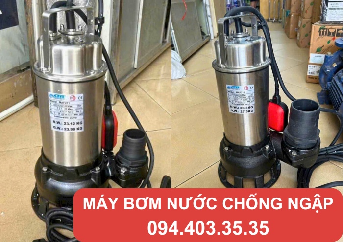 Máy bơm thả chìm hút nước được nhiều khách hàng ưa chuộng