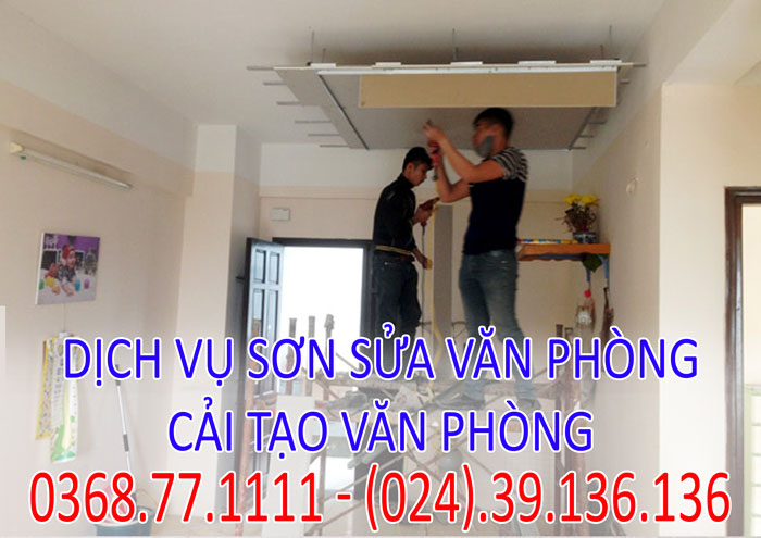 Dịch vụ sơn sửa văn phòng Dịch vụ sơn sửa văn phòng
