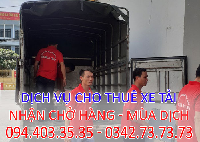 Xe tải chở hàng chuyển nhà tại Bắc Ninh