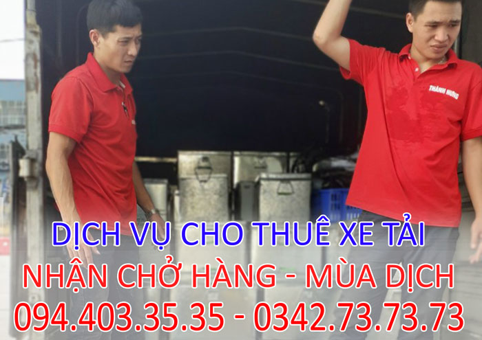 Xe tải chở hàng chuyên tuyến Hà Nội, Nam Định, Thái Bình
