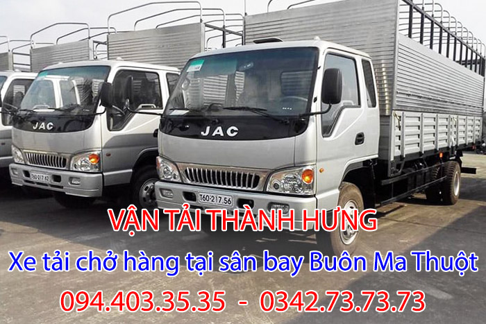 Xe tải chở hàng tại sân bay Buôn Ma Thuột đa dạng chủng loại