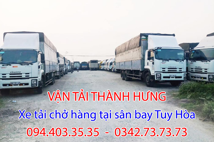 Xe tải chở hàng tại sân bay Tuy Hòa của Thành Hưng đa dạng các gói dịch vụ