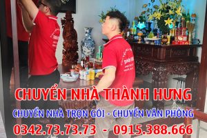 Chuyển nhà trọn gói tại Thái Nguyên của Thành Hưng