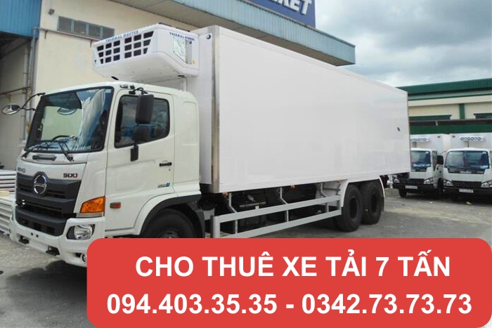 Xe tải 7 tấn chở hàng đông lạnh