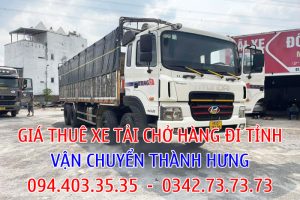 Thành Hưng cho thuê xe tải chở hàng đi tỉnh uy tín, chuyên nghiệp