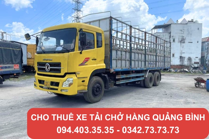 Cho thuê xe tải chở hàng Quảng Bình cước phí rẻ