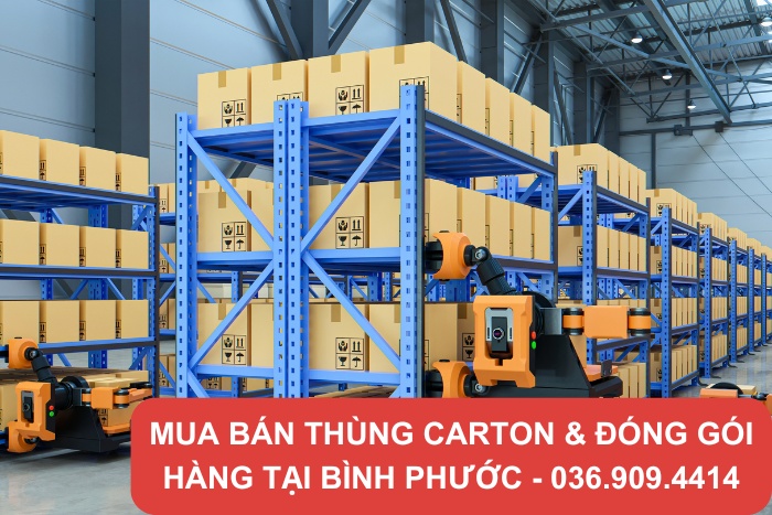 Thùng carton đóng gói hàng hóa là linh kiện điện tử