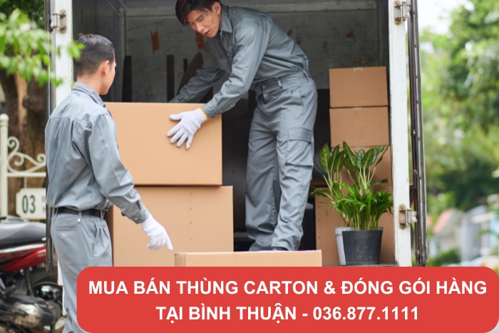 Thùng carton 3 lớp thường sử dụng đóng gói đồ chuyển nhà