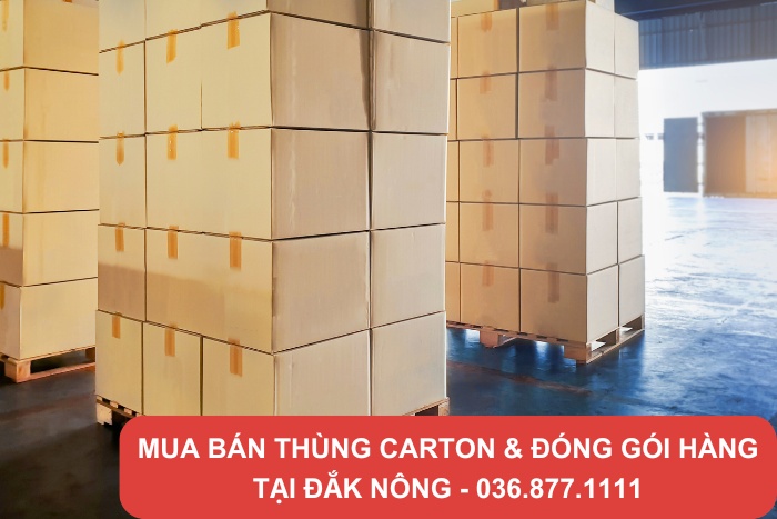 Tổng kho thùng Thành Hưng mua bán thùng carton Đắk Nông giá rẻ