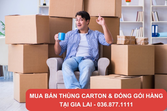 Thùng carton 3 lớp sử dụng đóng đồ chuyển nhà