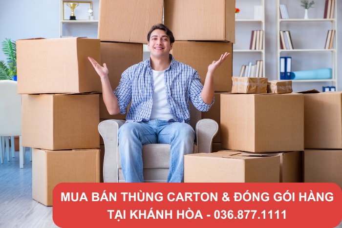 Thùng carton sử dụng đóng gói đồ đạc khi chuyển nhà