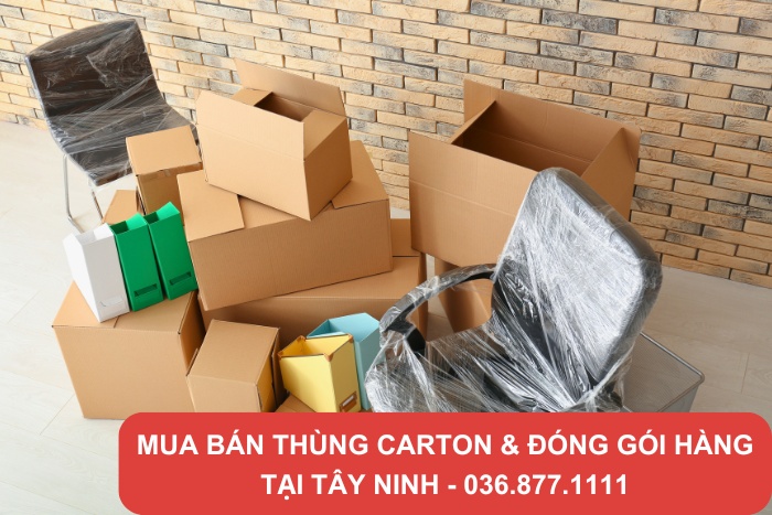 Thùng carton 3 lớp thích hợp đóng gói đồ chuyển nhà