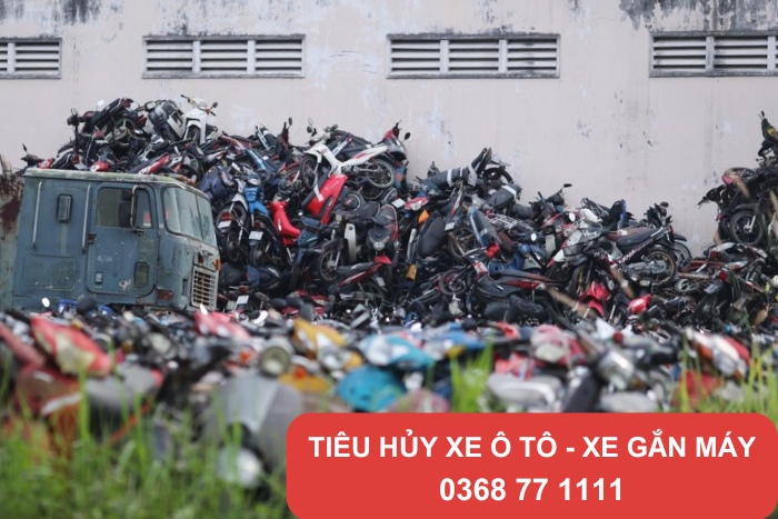 Nhu cầu tiêu hủy xe ô tô xe gắn máy hết giá trị sử dụng khá cao