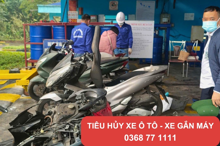 Dịch vụ tiêu hủy xe ô tô xe gắn máy Thành Hưng uy tín số 1