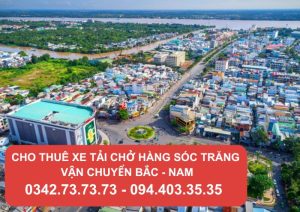 Cho thuê xe tải chở hàng Sóc Trăng - Vận chuyển Bắc Nam