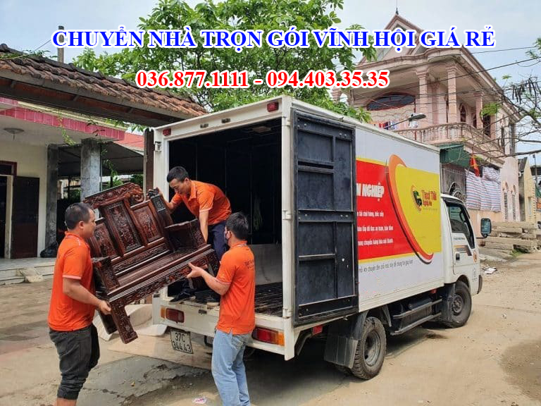 Dịch vụ chuyển nhà trọn gói phường Vĩnh Hội chuyên nghiệp